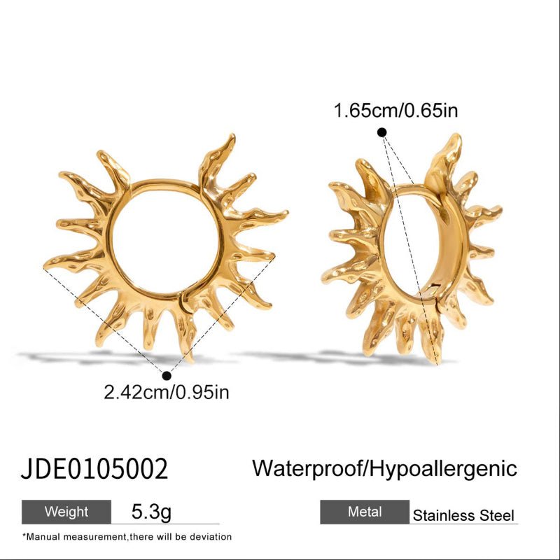 European American Stainless Steel Zircon Earrings Light Luxury High Grade Ear Cuffs No Piercing Titanium Steel Cross Border Jewelry