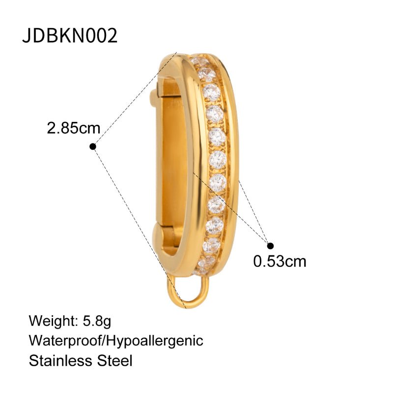 European American Stainless Steel Bikini Connector DIY Pendant Accessories High Grade Niche Accessories Cross Border