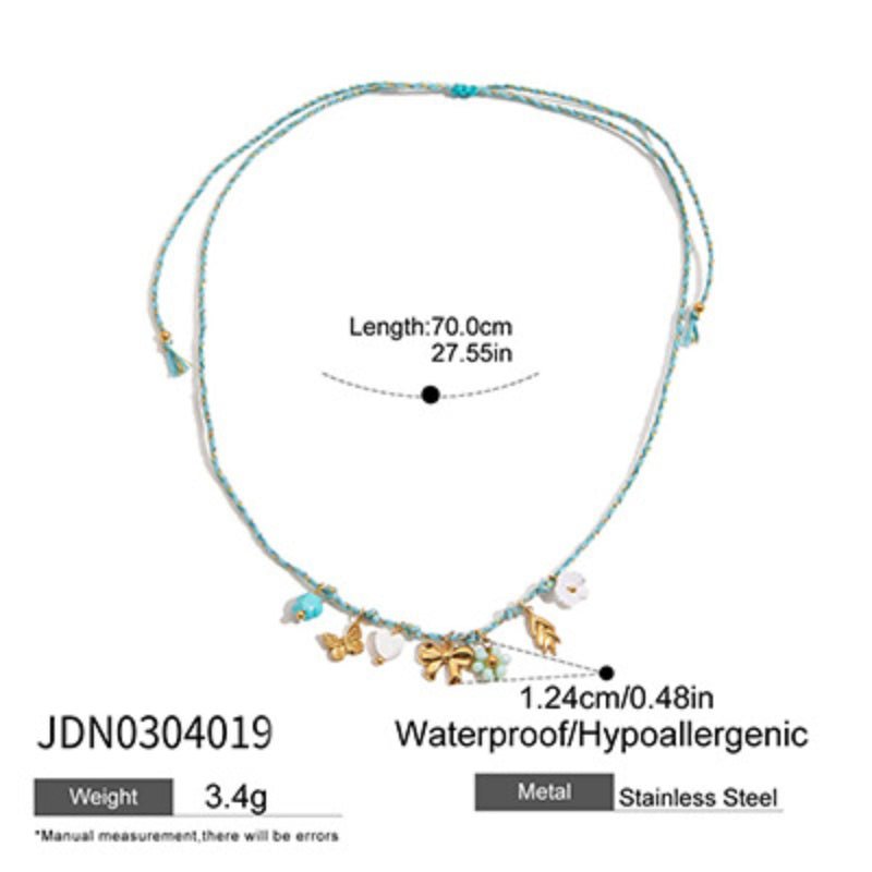 European American Titanium Steel Necklace Women Summer Stainless Steel Clavicle Chain Cross Border Hot Sale DIY Jewelry Premium