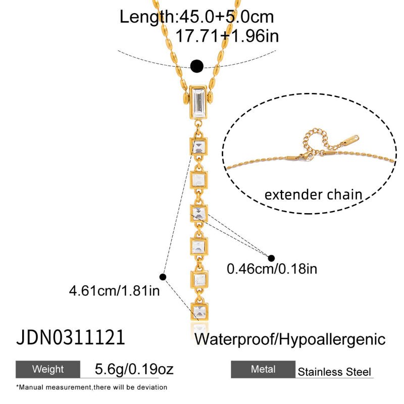 Freshwater Pearl Titanium Steel Necklace Light Luxury Niche Clavicle Chain European American Choker Stainless Steel Cross Border Jewelry Premium