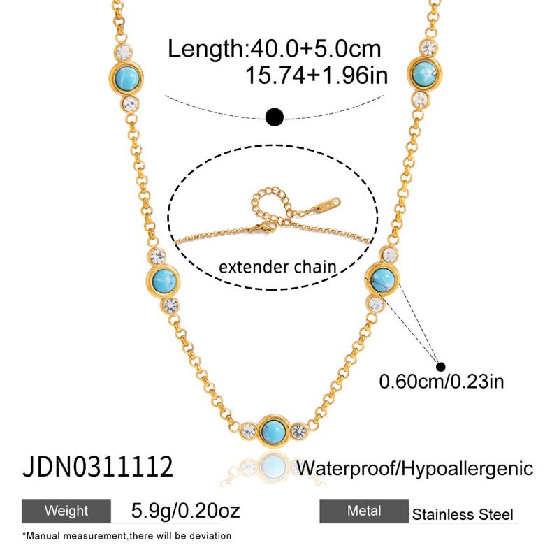 Freshwater Pearl Titanium Steel Necklace Light Luxury Niche Clavicle Chain European American Choker Stainless Steel Cross Border Jewelry Premium