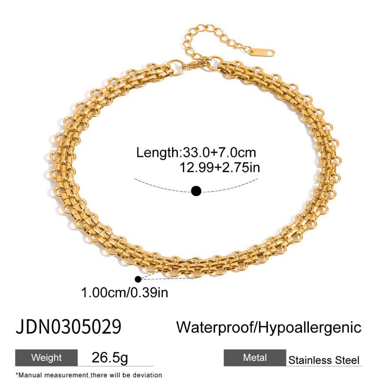 Titanium Steel Conch Freshwater Pearl Necklace Women Light Luxury Premium Clavicle Chain Cross Border Hot Sale Stainless Steel Jewelry