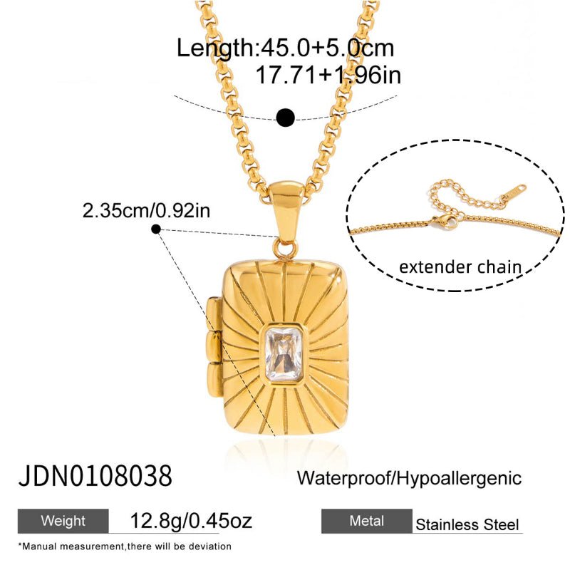 Rhinestone Titanium Steel Necklace Light Luxury Minority Clavicle Chain Non Fading Accessories For Women Stainless Steel European and American Cross Border Jewelry