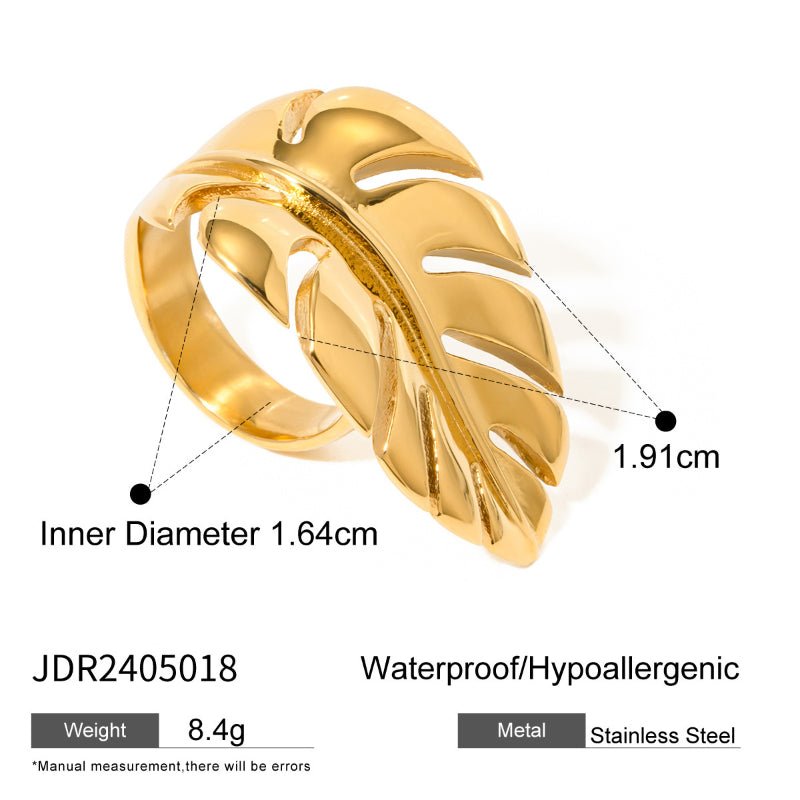 European American Stainless Steel Pearl Ring High-End Niche Unique Band Titanium Steel Tarnish-Free Cross-Border Women's Rings