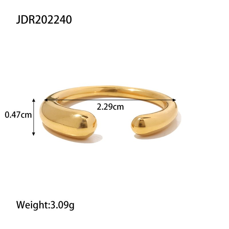 Irregular Geometric Line Ring Women INS Personalized Hip Hop Open Adjustable Ring Internet Celebrity Couple Ring