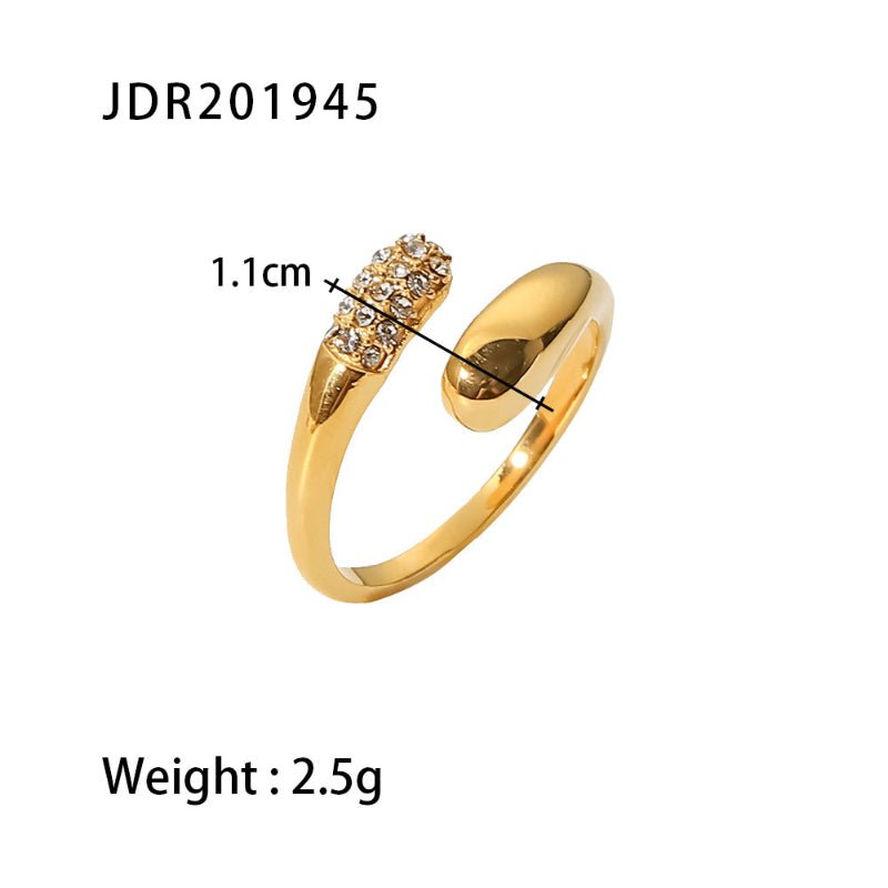 Irregular Geometric Line Ring Women INS Personalized Hip Hop Open Adjustable Ring Internet Celebrity Couple Ring