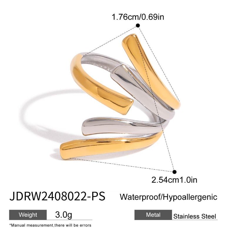 European American Style Titanium Steel Rings For Women Non Fading Minimalist Design Stainless Steel Fashion Jewelry