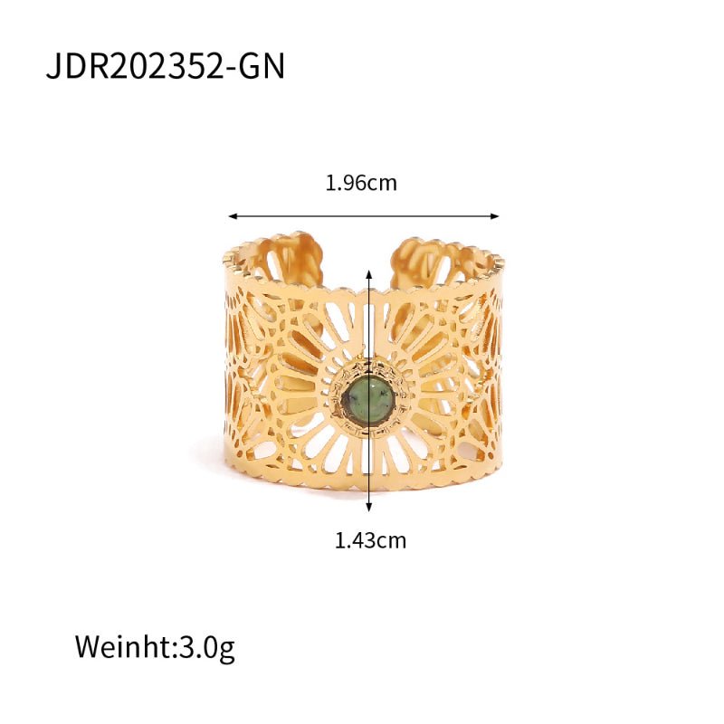 Rhinestone Heart Ring Titanium Steel Non Fading Jewelry Stainless Steel Cross Border Valentine's Day Jewelry Women High End