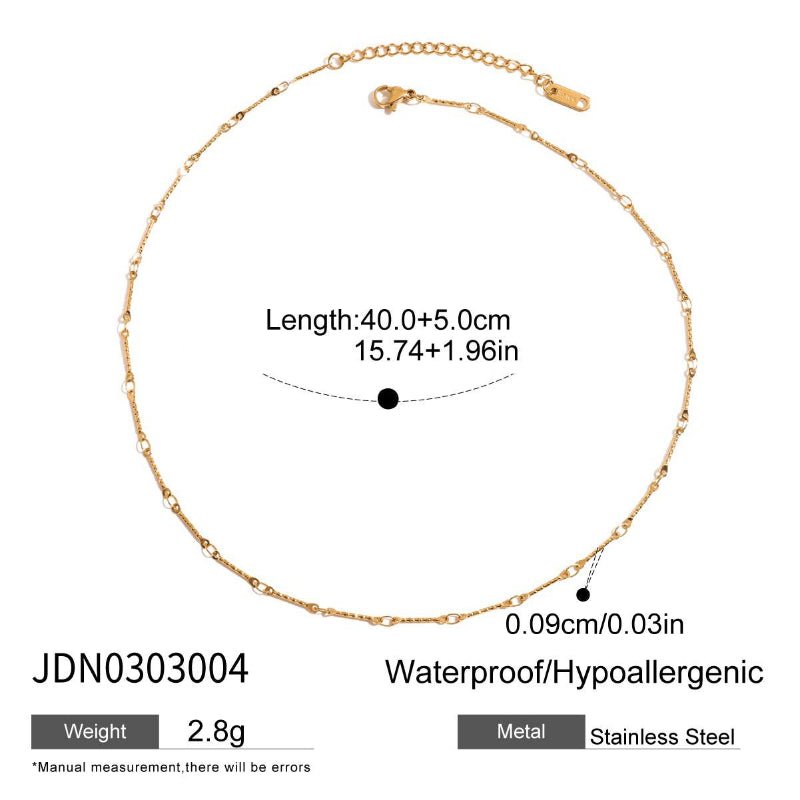 European American Rhinestone Titanium Steel Necklace Non Fading Light Luxury Clavicle Chain Stainless Steel Jewelry High End Cross Border Hot Sale