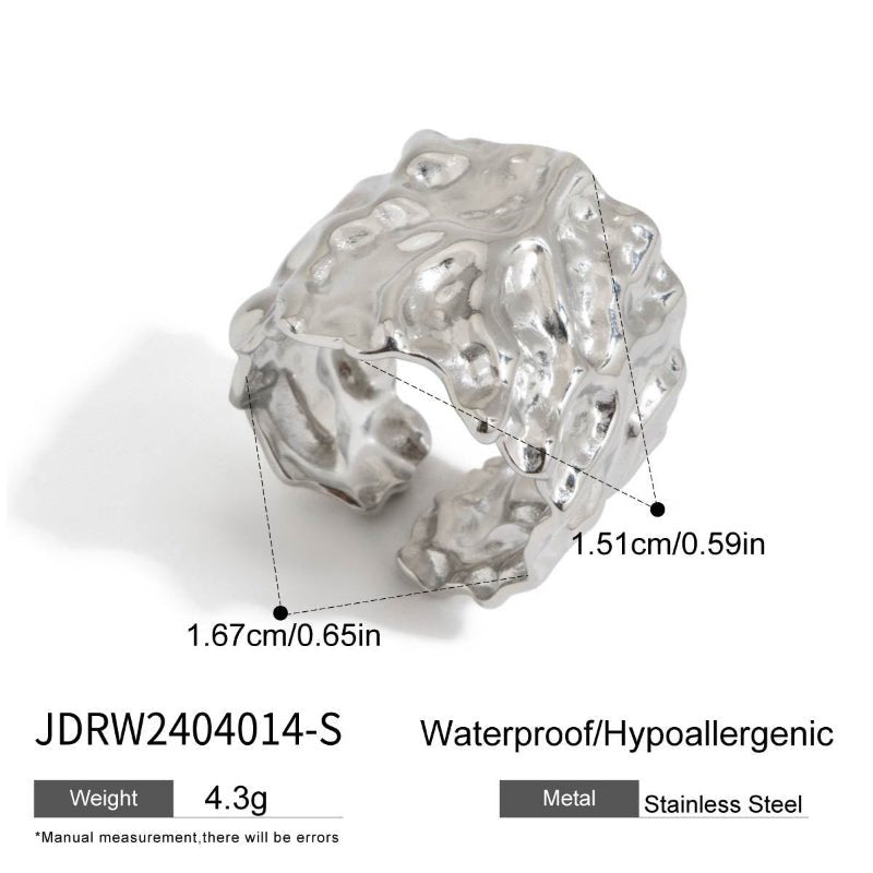 European American Ring Titanium Steel Non Fading Jewelry Light Luxury Premium Finger Ring Stainless Steel Jewelry Cross Border Rings