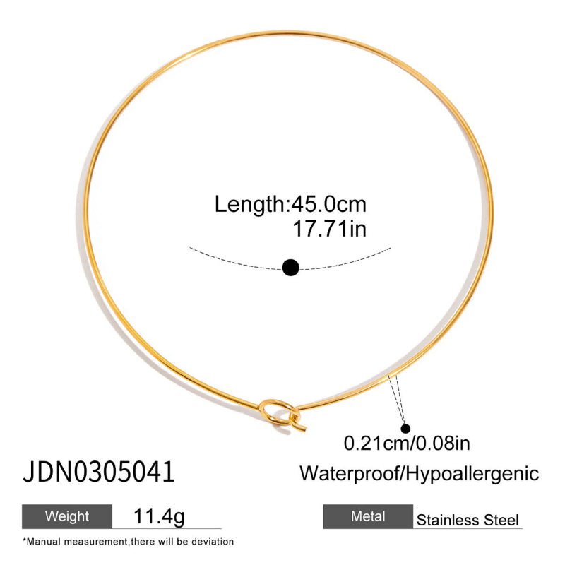 Cross-Border Bestseller Stainless Steel DIY Pearl Necklace Accessories Women's Dainty Design Titanium Steel Jewelry Findings