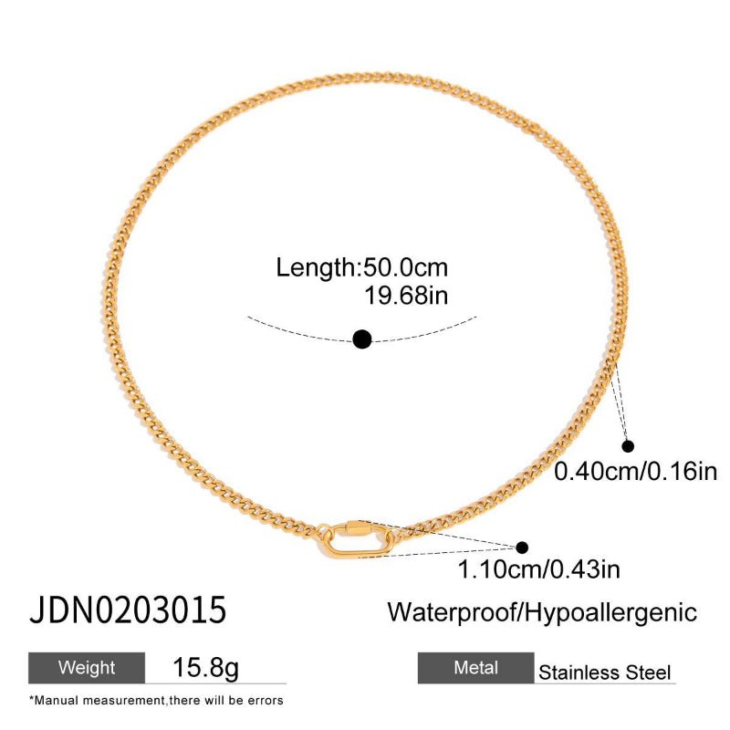 Cross-Border Bestseller Stainless Steel DIY Pearl Necklace Accessories Women's Dainty Design Titanium Steel Jewelry Findings