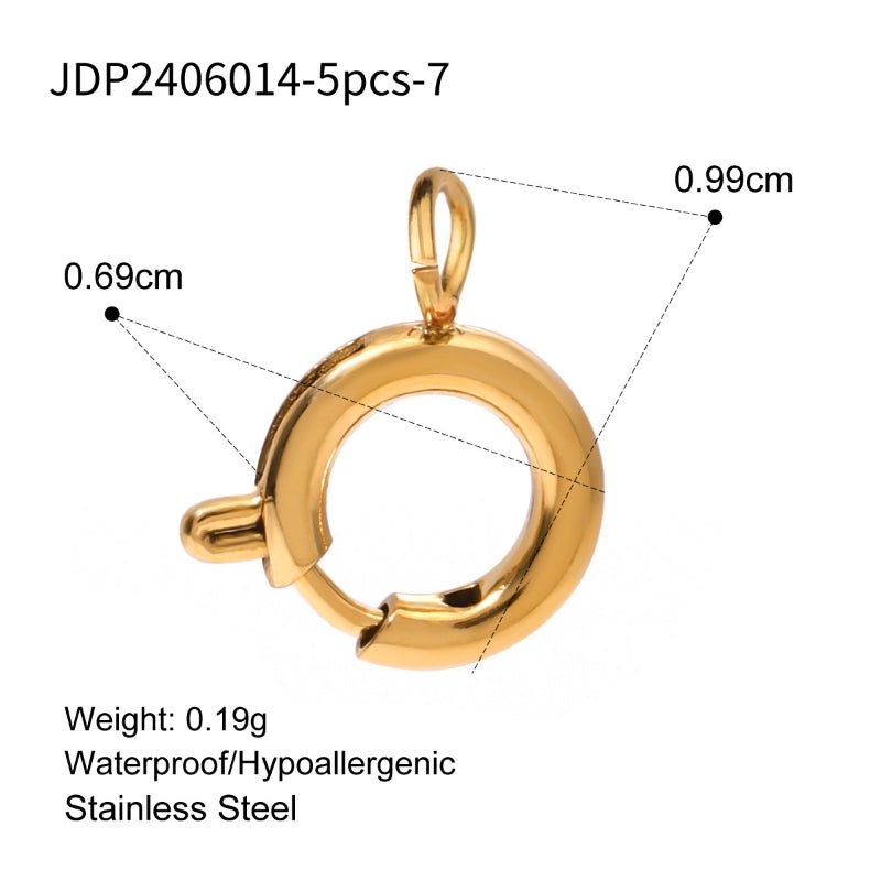 Cross-Border Bestseller Stainless Steel DIY Pearl Necklace Accessories Women's Dainty Design Titanium Steel Jewelry Findings