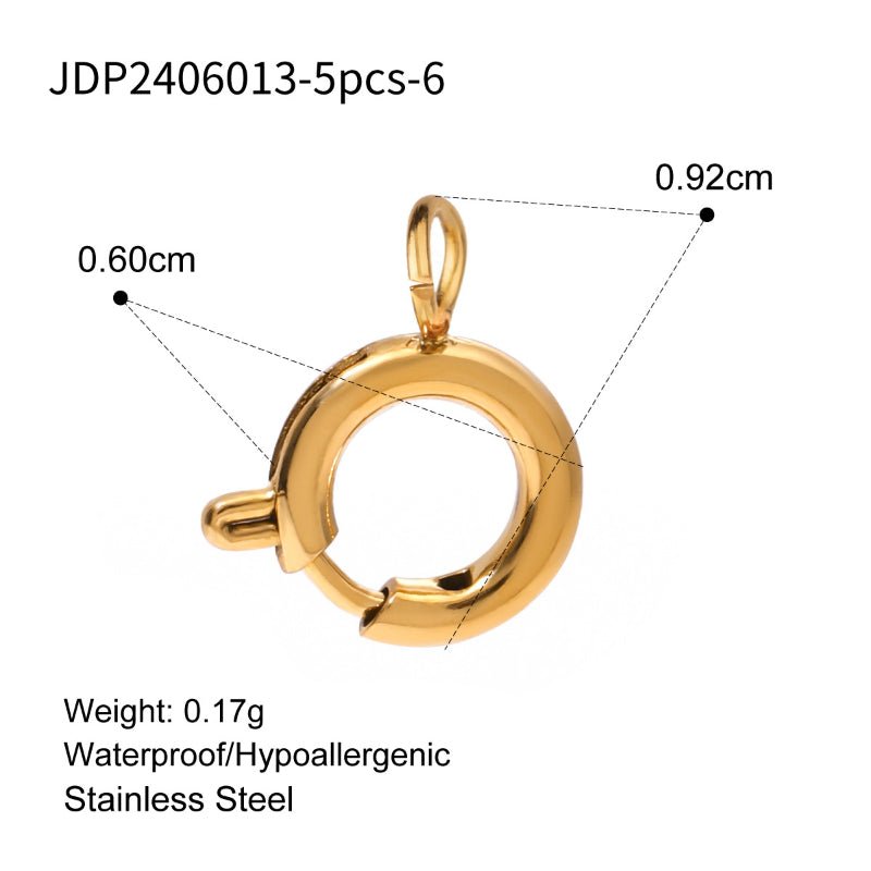 Cross-Border Bestseller Stainless Steel DIY Pearl Necklace Accessories Women's Dainty Design Titanium Steel Jewelry Findings