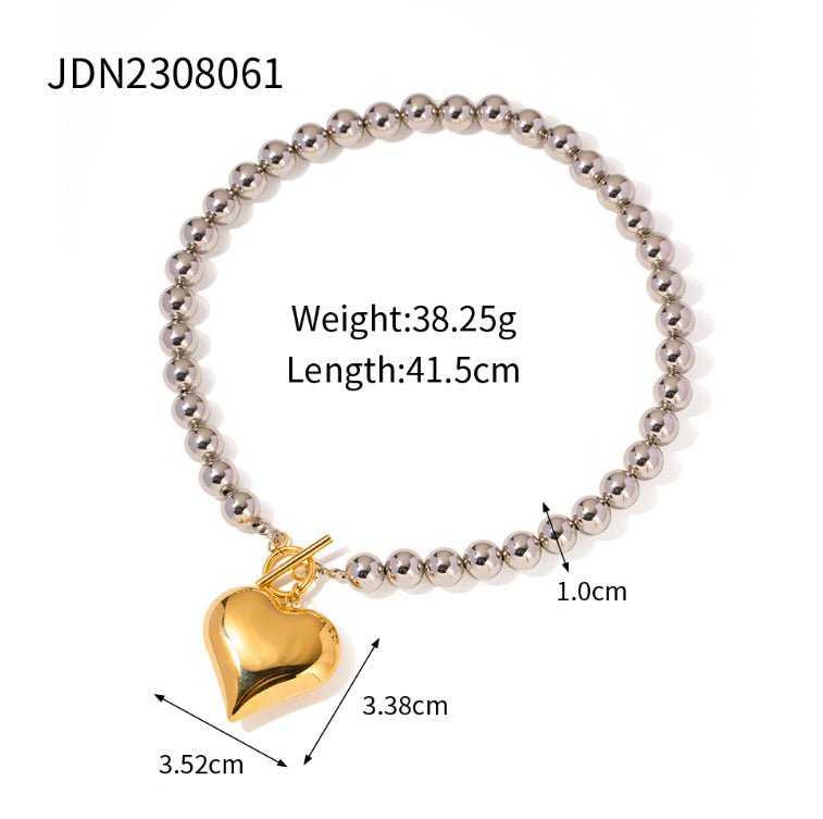 Titanium Steel Sweater Chain Necklace Light Luxury Niche Jewelry for Women High End Sense Stainless Steel European and American Autumn Winter Accessories