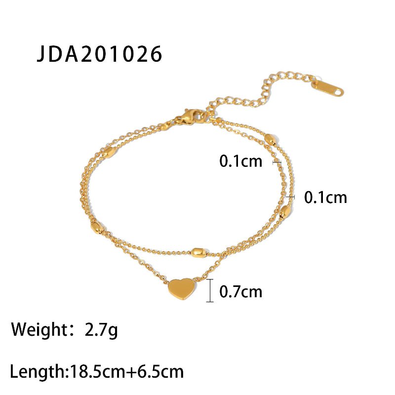INS Vintage 18K Gold Plated Cross Dainty Anklet Fashion Stainless Steel Ankle Bracelet Jewelry for Women