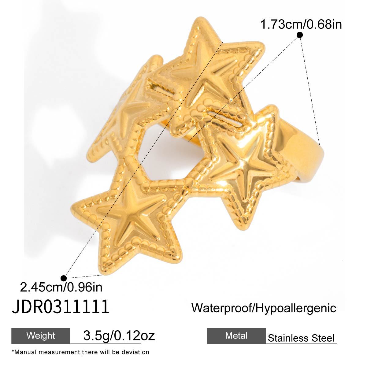 Light Luxury Titanium Steel Zircon Ring Tarnish-Free Stainless Steel Women's Band Cross-Border Jewelry