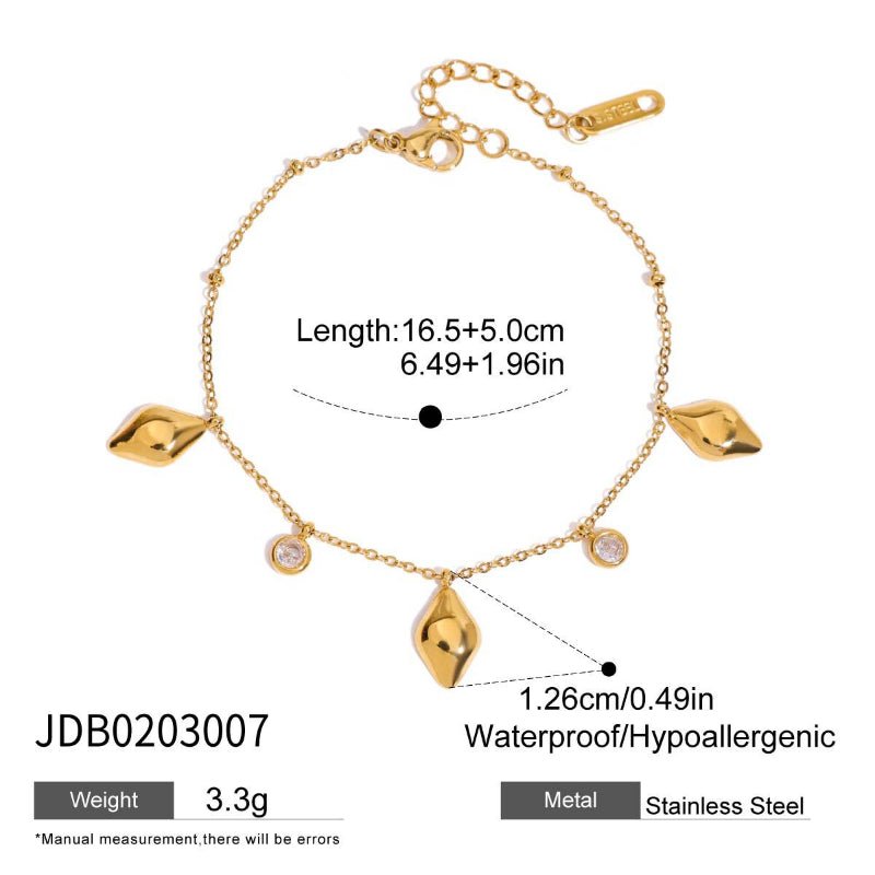 INS Vintage 18K Gold Plated Cross Dainty Anklet Fashion Stainless Steel Ankle Bracelet Jewelry for Women