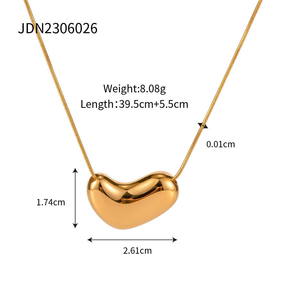 Titanium Steel Sweater Chain Necklace Light Luxury Niche Jewelry for Women High End Sense Stainless Steel European and American Autumn Winter Accessories