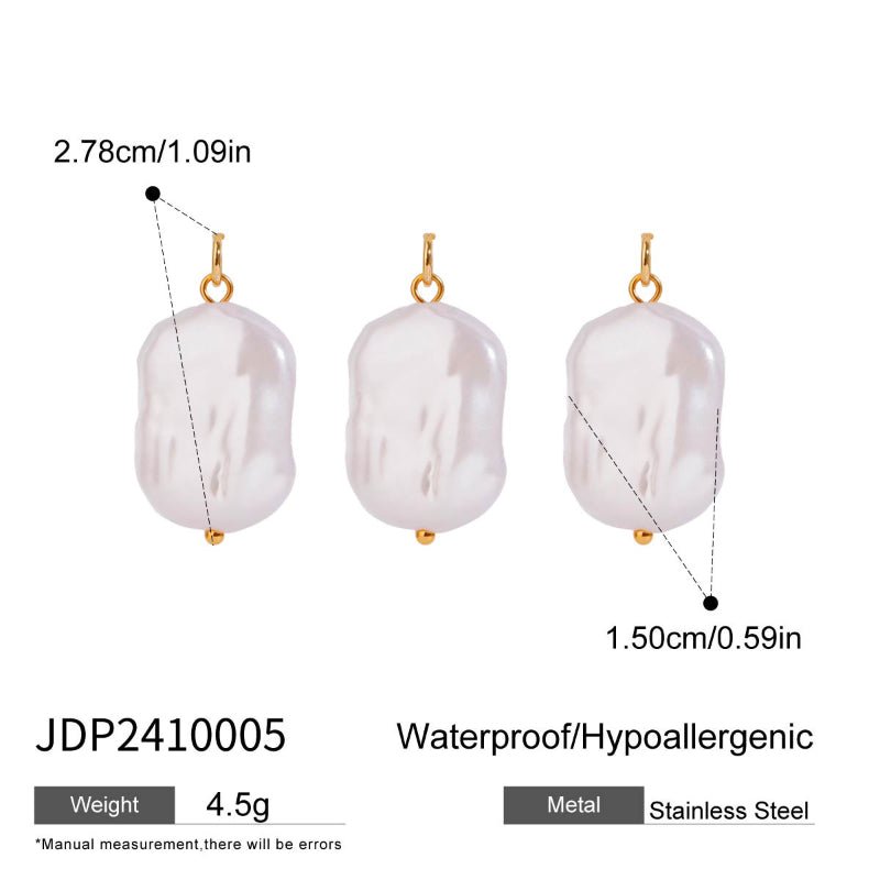 Cross-Border Bestseller Stainless Steel DIY Pearl Necklace Accessories Women's Dainty Design Titanium Steel Jewelry Findings