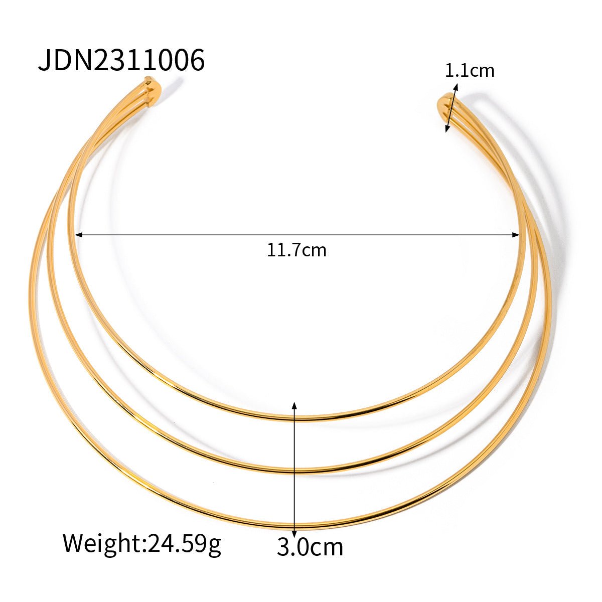 Titanium Steel Sweater Chain Necklace Light Luxury Niche Jewelry for Women High End Sense Stainless Steel European and American Autumn Winter Accessories